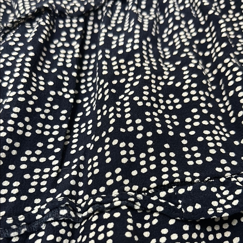 Anthropologie Robin Tiered Short Sleeve
Mini Dress Navy Blue Dots Sz. XS - Picture 6 of 7